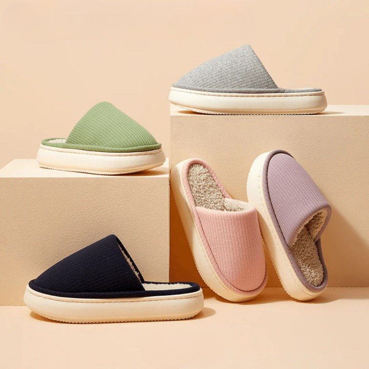 Seidenfleece-Pantoffeln